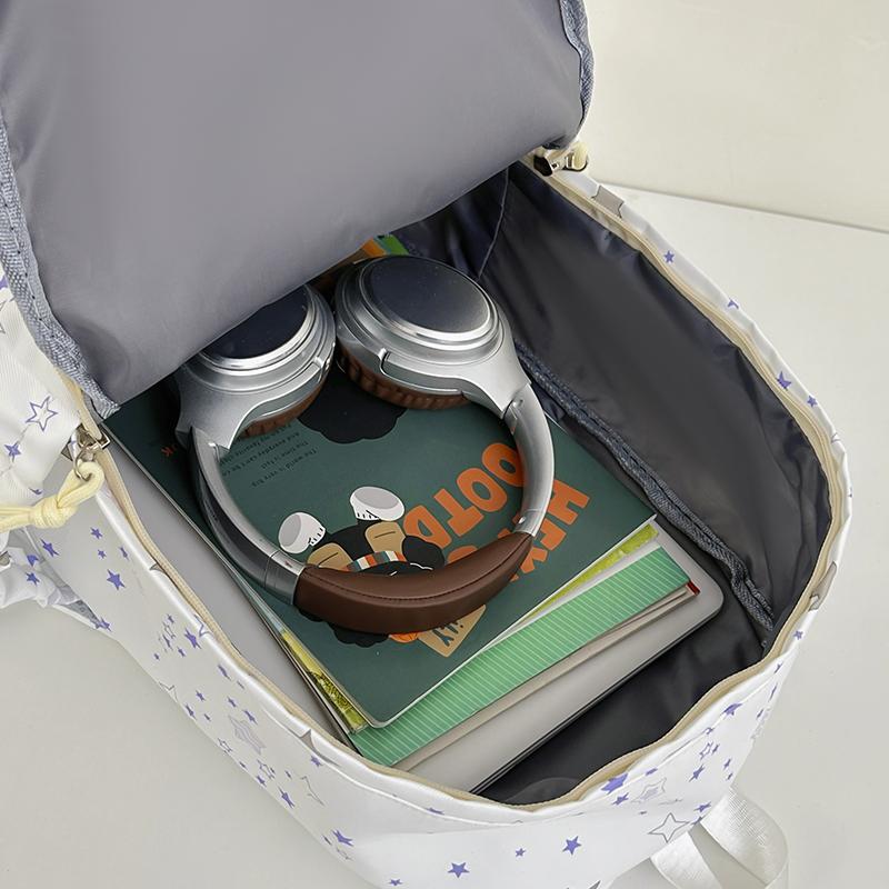 Student Schoolbag Women Star Printed Backpack