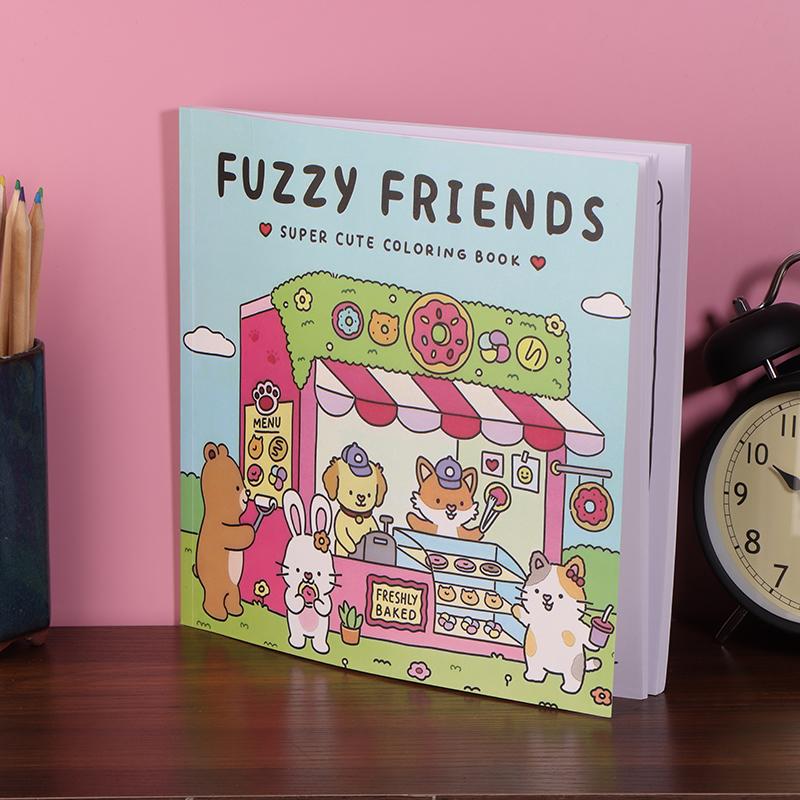 

1 штука Подарок для релаксации Уютные друзья Раскраска для взрослых и подростков с очаровательными существами в уютных хюгге-моментах