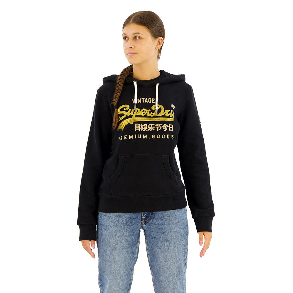 Superdry Damen Schwarz Hoodie Vintage Logo - Bild 2