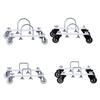 2Pcs Electric Heater Mobile 360 Degree Wheel Stand Oil Filled Radiator Heater Caster Bracket Simple Installation