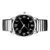 Large Digit Dial Watch with Elastic Band Waterproof Durable Glass Surface for Men Women