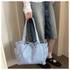 Simple Star Pattern Canvas Tote Bag for Women Large Capacity Casual Shoulder Handbag KTB