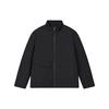 New Solid Color Stand Collar Loose Fit Puffer Jacket Men's Jet Black F11M242903F-BK