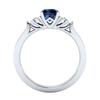 Sapphire Zircon Inlaid Princess Crown Engagement Ring