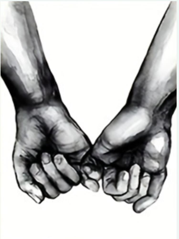 Frameless Black White Romantic Hand In Hand Canvas Paintings Love Quotes Wall Art Poster Printed Picture For Home Wall