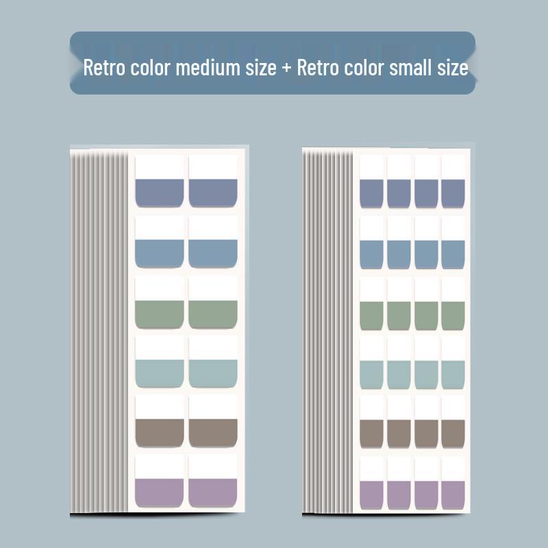 Colorful Transparent Writable Index Tabs and Memo Stickers for Students