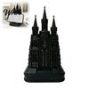 Gothic Phone Stand 3D Printed Church Stand, Black Cathedral Decorative Smartphone Holder Holder, Cell Accessory for Home Office Desk Decor
