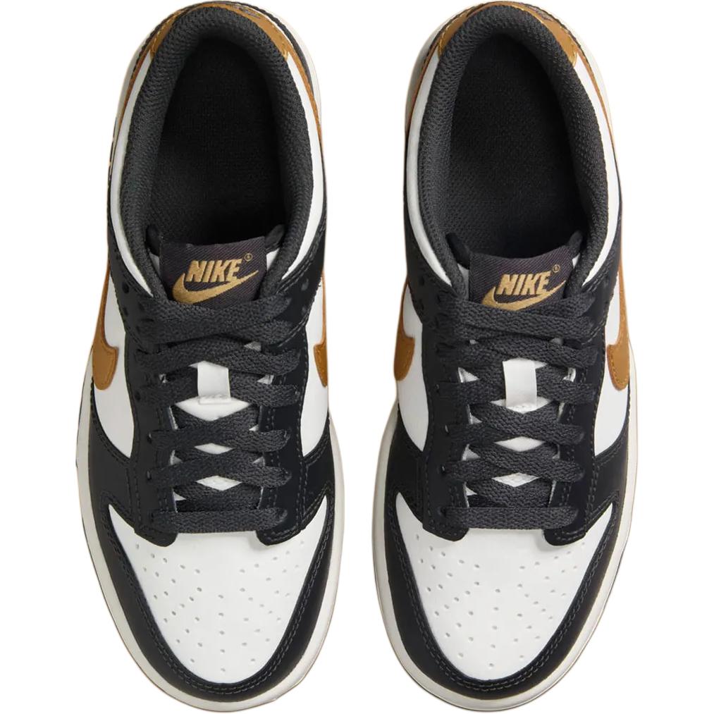 New Nike Dunk Abrasion Resistant Low Top Kids' Skateboarding Shoes Black White HV2533-100