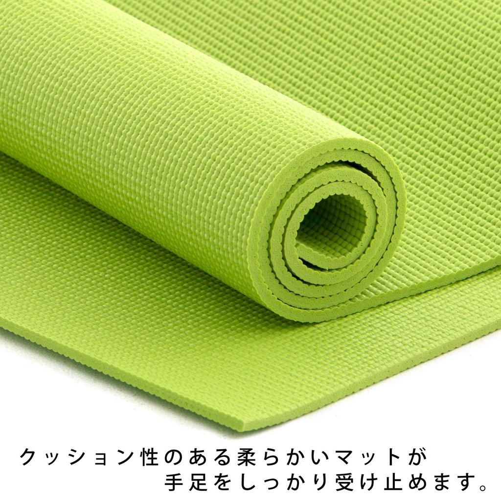 Super Grip Yoga Mat with Carry 10mm Training Stretch Mat Genuine 6mm Olive La-VIE Strap, 4mm, 6mm, 8mm, Thickness, Mat, [Manufacturer's Product]