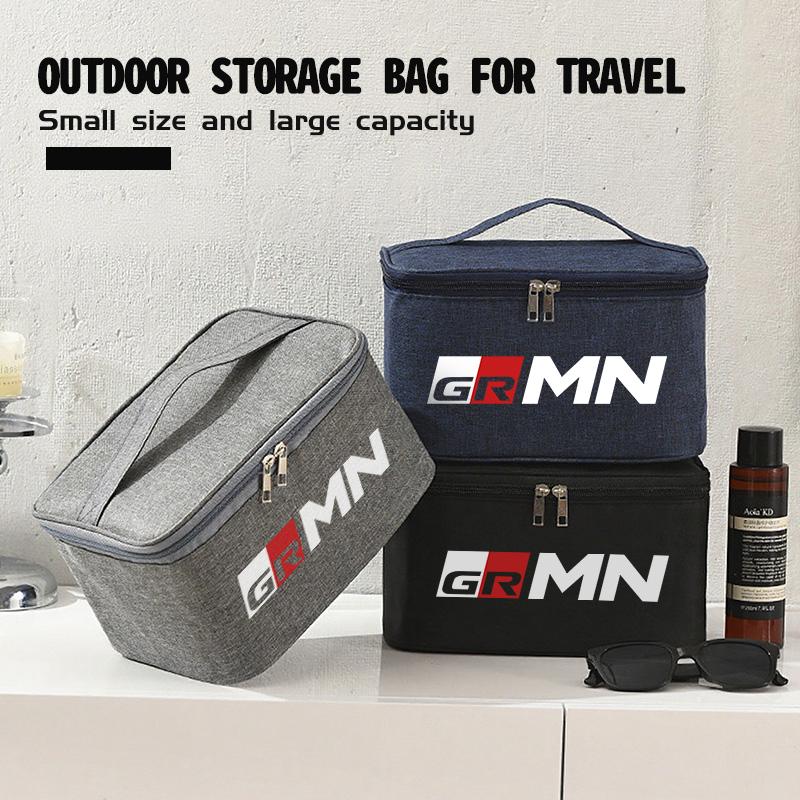 For Toyota Car Travel Portable Cosmetic Toiletries Bath Storage Bag GR sport Hilux Aygo TDR Yaris Corolla Rav4 CHR Auris
