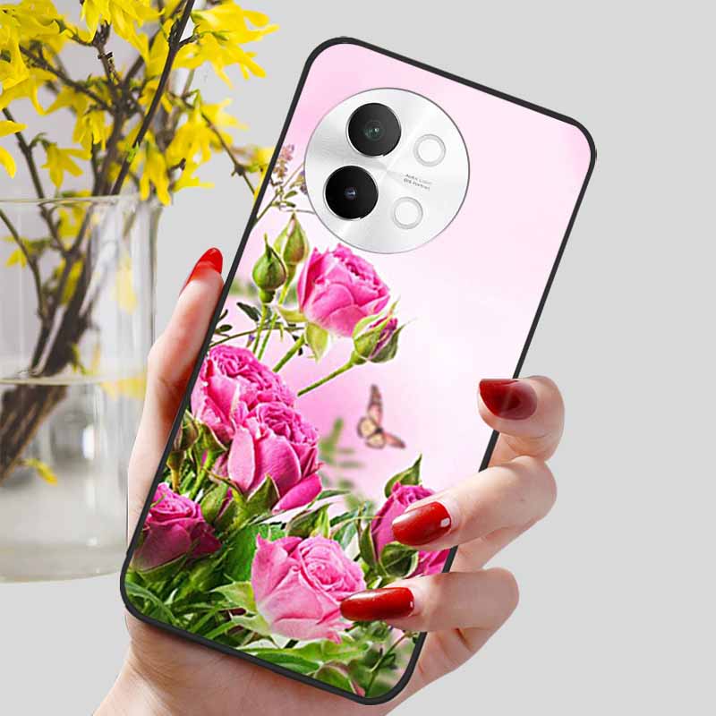 For Vivo V40 Lite 5G Case Fashion Soft Silicone Lovely Phone Cover for Vivo V 40 Lite V40Lite 5G Protect Back Cover TPU Coques
