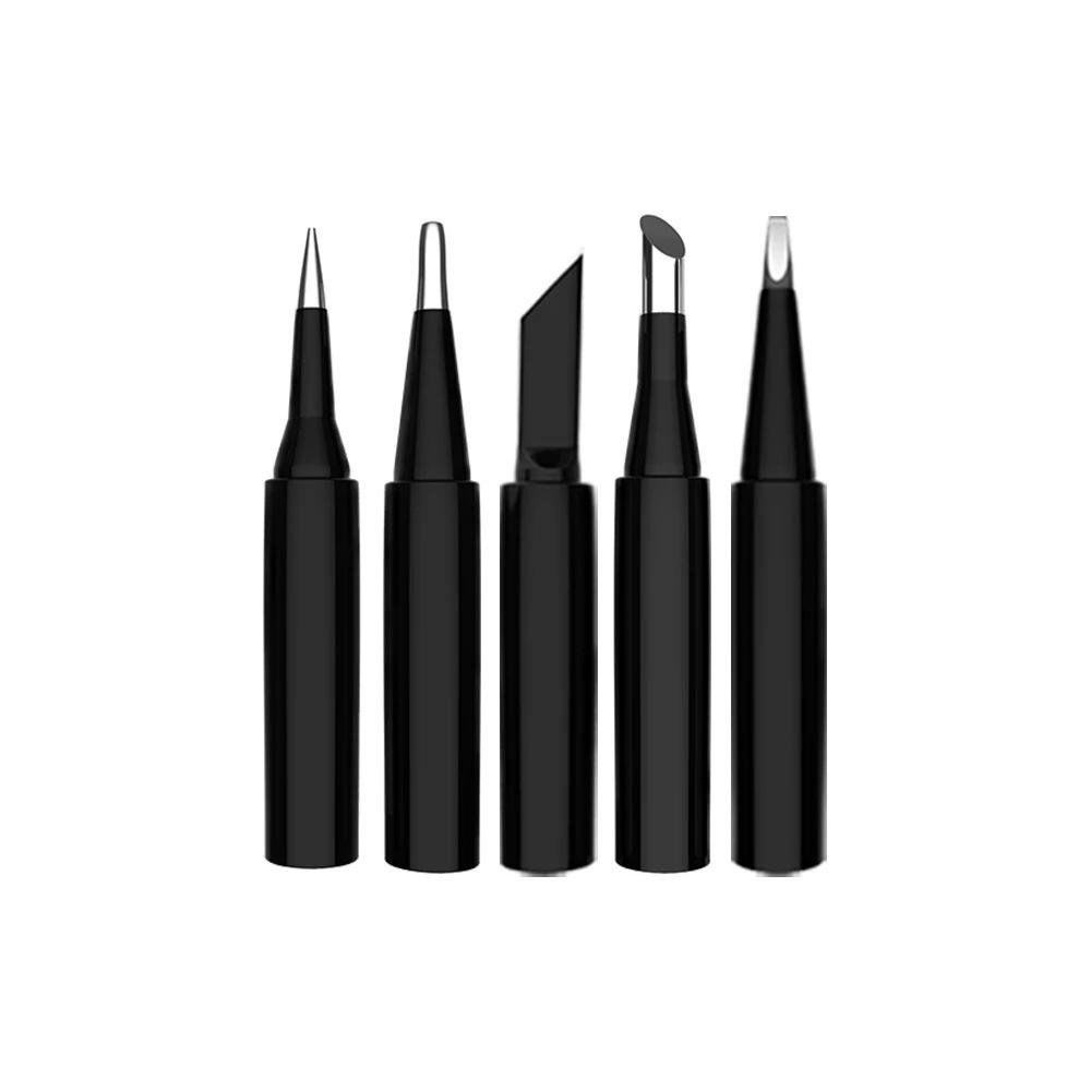 5pcs Soldering Iron 900M Soldering Iron Head Set Inside Hot Bare Copper Electric Soldering Iron Tip