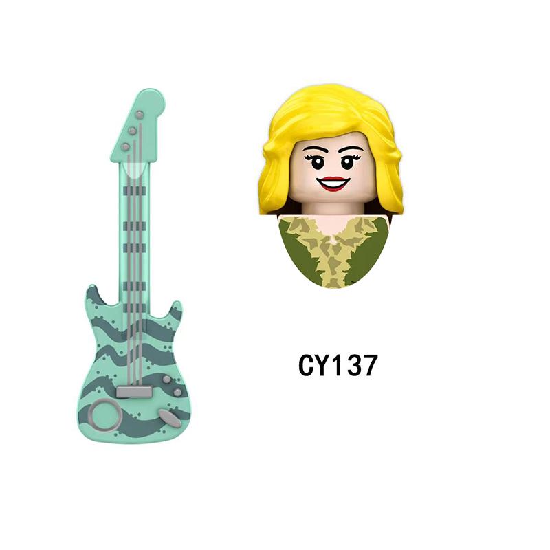 CY134 LG1015 WM989 Singer Building Blocks Jobs Assemble Bricks Cute Action Toy Figures Small Dolls Gifts For Children Kids