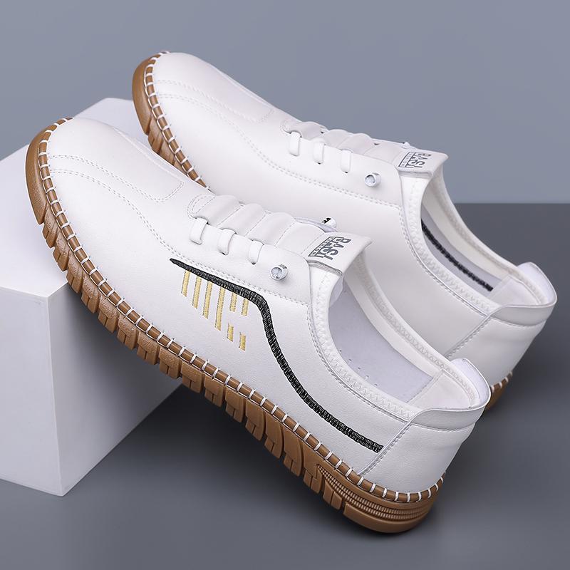 Handmade Casual Sneakers Men Leisure Walk Leather Trainers Outdoor Versatile Walking Shoes New Arrival Male Casual Shoes Loafers