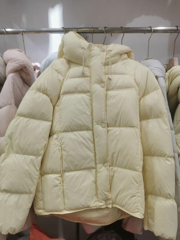 Puff down jacket women's autumn and winter new short hooded loose bread jacket thickened white duck down warm jacket