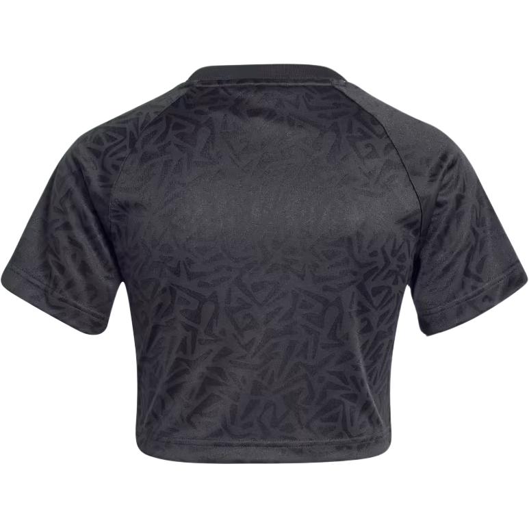 adidas Originals Logo Print Short Sleeve Crop T-Shirt Women Tops Black IW5476