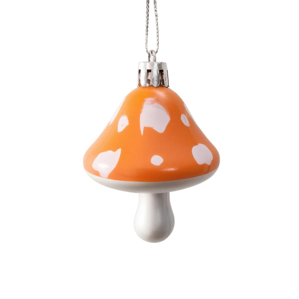 Faux Painted Plastic Hanging Ornaments for Festival and Christmas Tree Decor