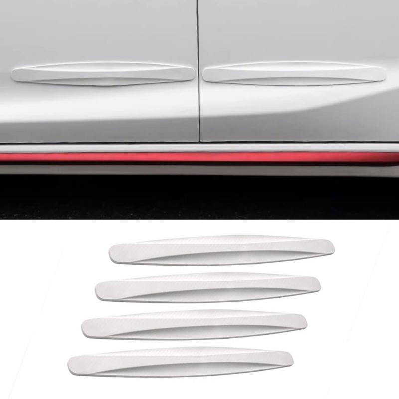 4pcs Car Bumper Guard Strips PVC Universal Car Protector Flexible Guard for Enhances Protections On Car Front & Rear