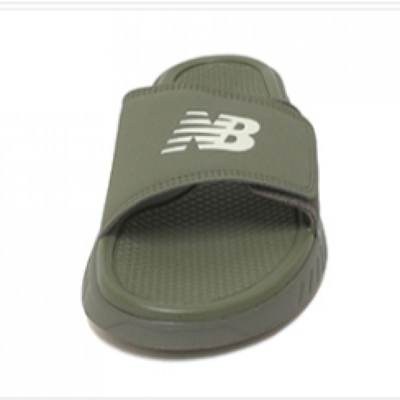 New Balance New Val Velcro Slippers Indoor Shoes Cushioning Khaki Sdka2