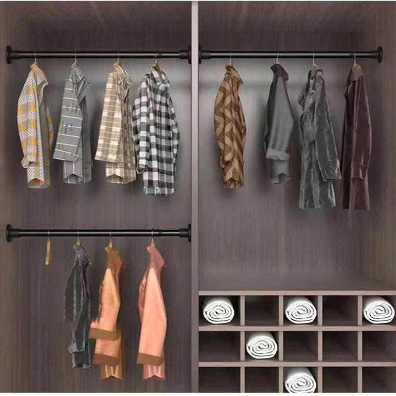 1PC Adjustable Telescopic Pole Punch-Free Design Multiple Sizes for Clothes Or Shower Curtain Suitable Home Organization Accesso