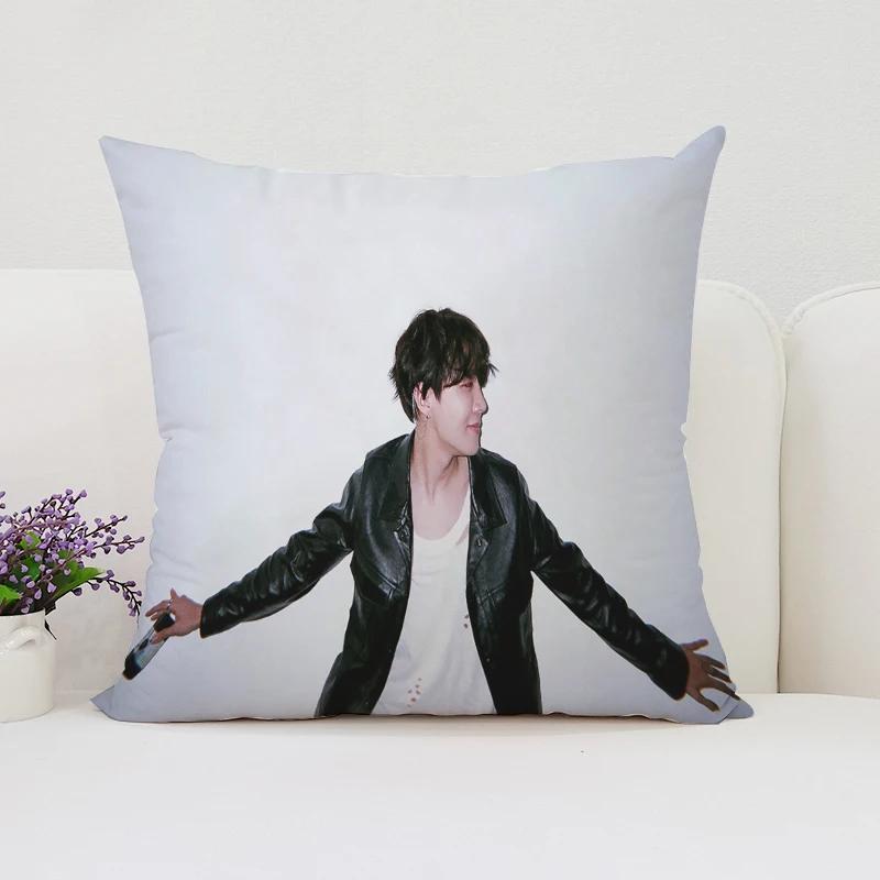 40x40cm Sofa Decoration Cushion Cover J-JHope  Double Sided Printed Pillow Cover Waist Cushion Car Cushion Fans Gifts