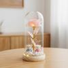 Eternal Flower Bear Doll Glass Cover Valentine's Day Mother's Day Gift Christmas Creative Rose Qixi Festival Gift