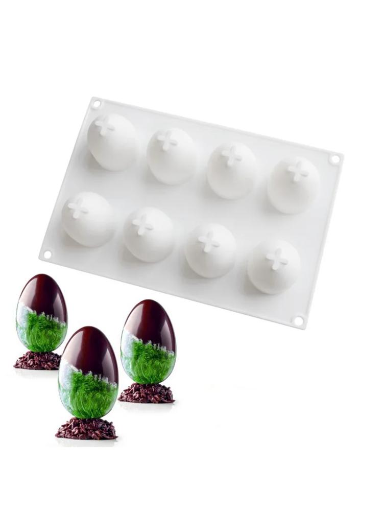 

Easter Egg Candle Silicone Mold DIY Mousse Chocolate Cake Craft Mould Simulation Eggs Soap Resin Plaster Making Molds