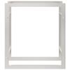 VidaXL Portant de bois de chauffage 80x28x86 cm acier inoxydable 357862