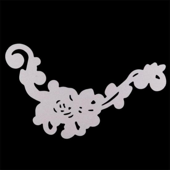 Flower Corner Cutting Die DIY Scrapbooking Photo Album Decor Embossing Stencil