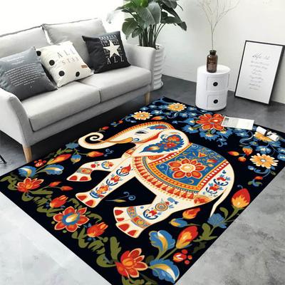  Disney Thai Style Elephant Carpet Home Office Large Area Decorative Mat Yoga Garden Balcony Four Seasons Mat Gift