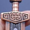 EDC Mini Fingertip Push Card Sword Toy Magnetic Element Pendant Stress Relief Adult Gift Portable Fingertip Game