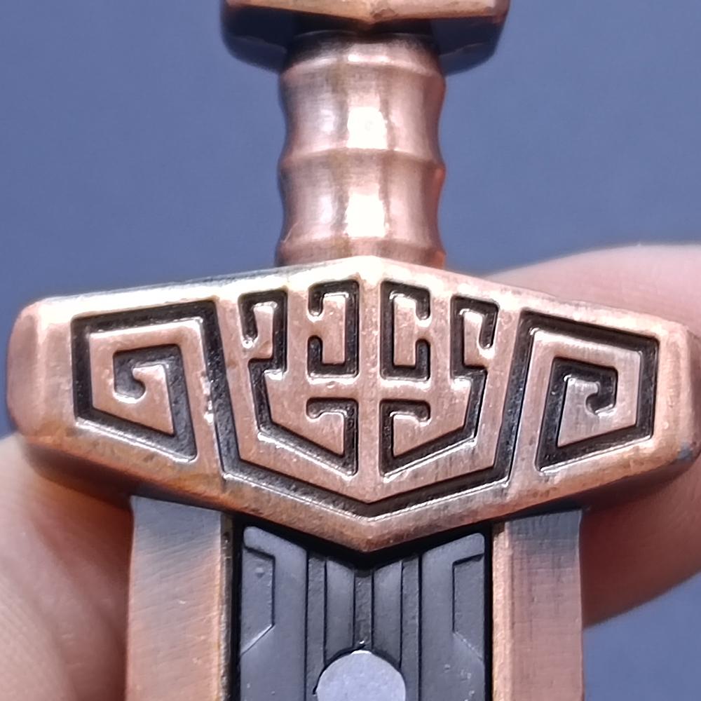EDC Mini Fingertip Push Card Sword Toy Magnetic Element Pendant Stress Relief Adult Gift Portable Fingertip Game