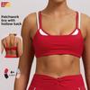 Nude Feeling Double Strap Yoga Bra With Chest Pad For Fitness And Sport Activities