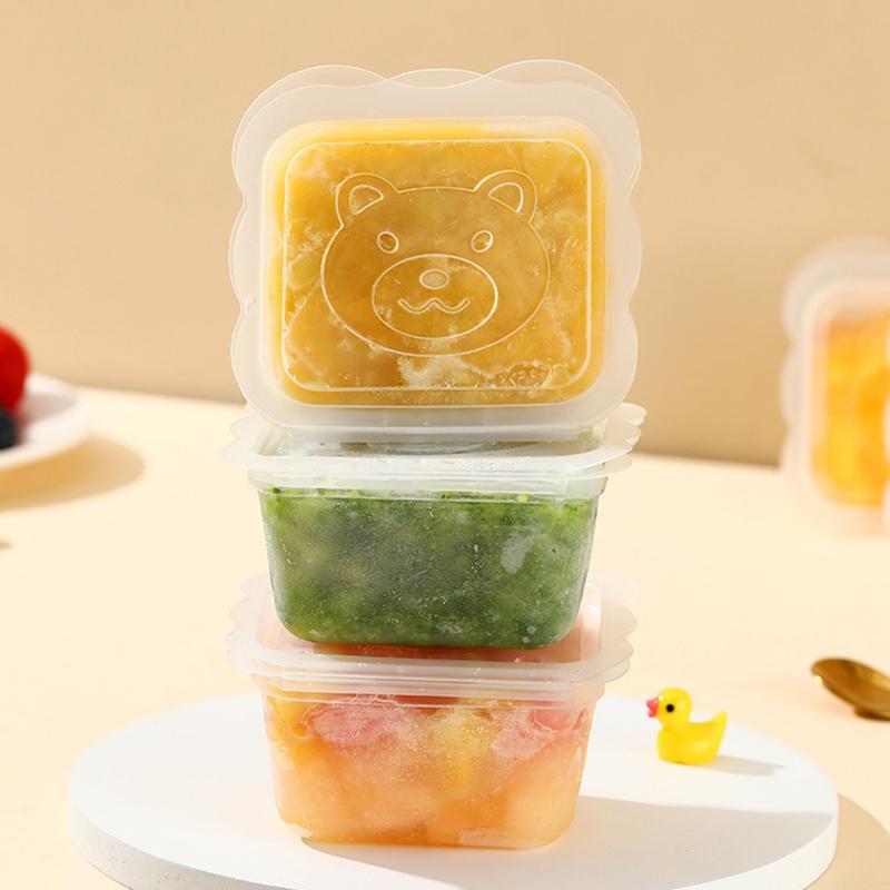 

6 шт. мультяшный медведь микроволновая печь контейнер для хранения еды для детей суши фрукты закуски бенто коробка пикник школьный ланч-бокс маленькая миска