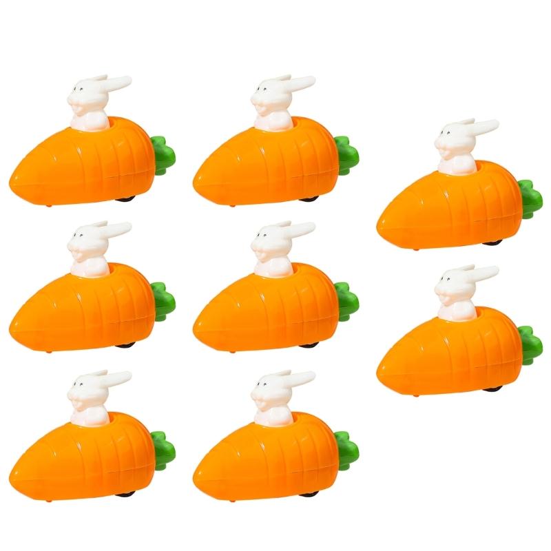 Toddler Toy Car Carrot Shape Friction Toy Easter Car for Vehicle Exciting Cartoon Carrot Model for Toddlers Baby Toy Kid