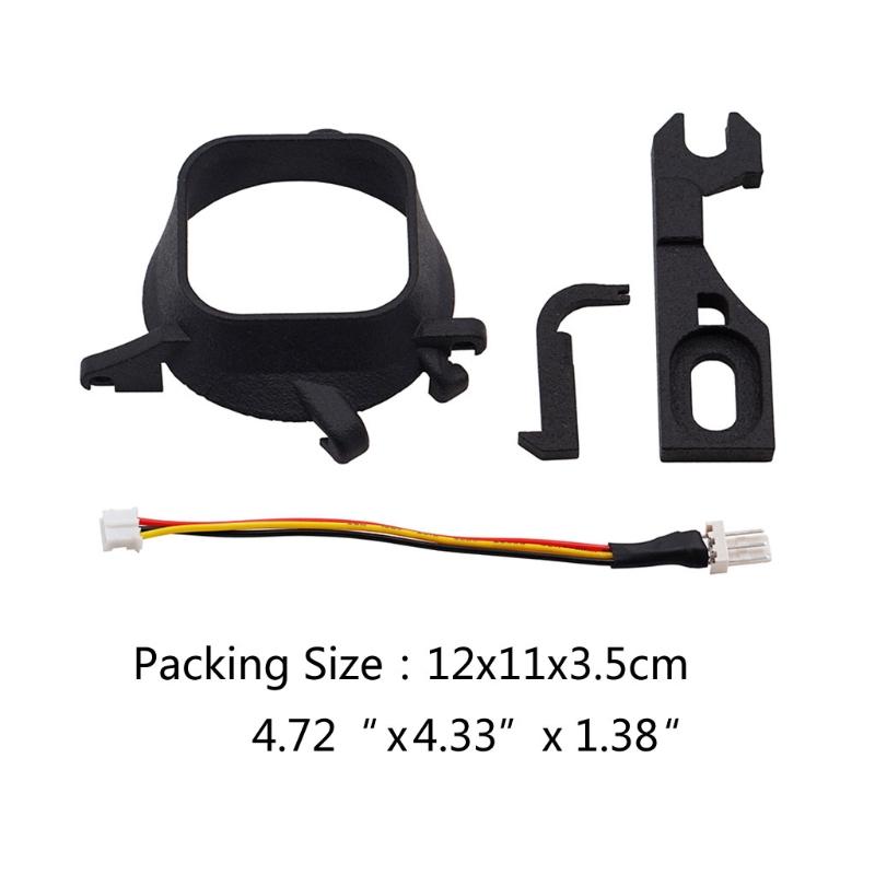 DC Cooling Fan 3d Printing Kit Bitfunx Black Fan Mount Kit+NF-A4x10 5V Fan for Dreamcast DC