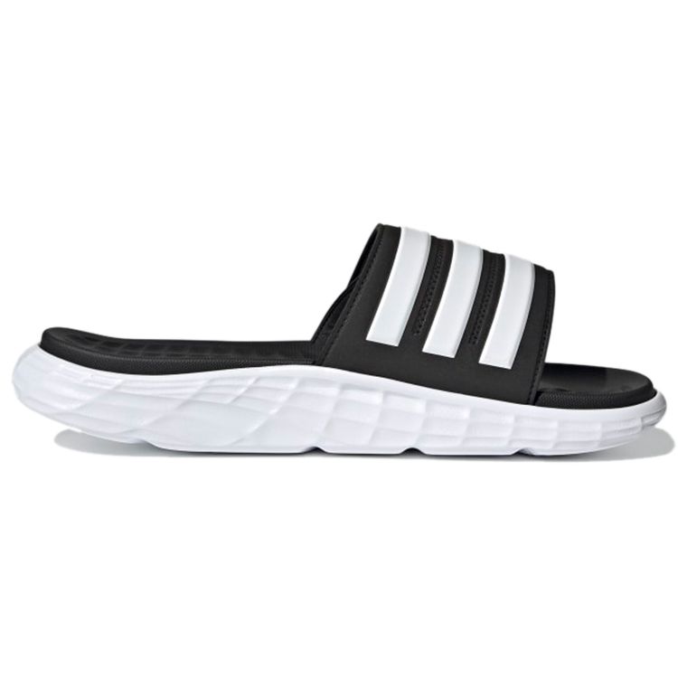 Adidas Duramo Sl Slides Bequeme Vielseitige Genähte Anti-Reibungs-Schlittsandalen Unisex Slides Schwarz Weiß FY8786