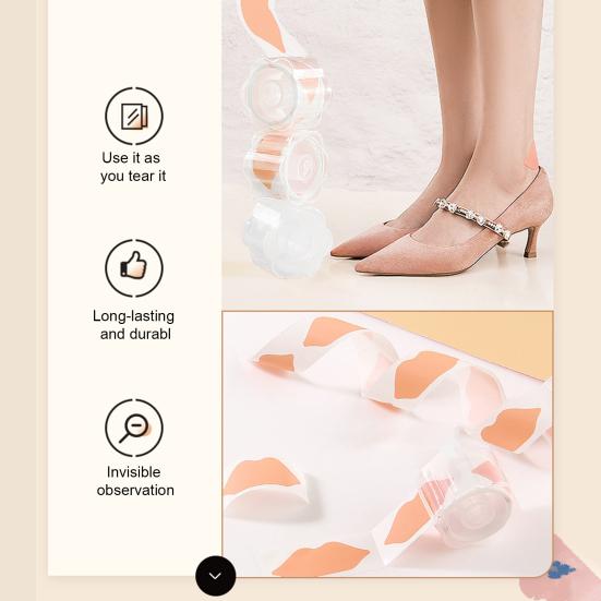 Anti-Wear Foot Patches with Soft Multi-Purpose Cut-to-Fit Strong Adhesion Waterproof Design Suitable
