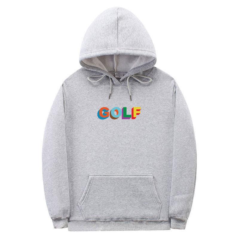 Solid color fleece hooded sweater letter print men's and women's loose sports and leisure