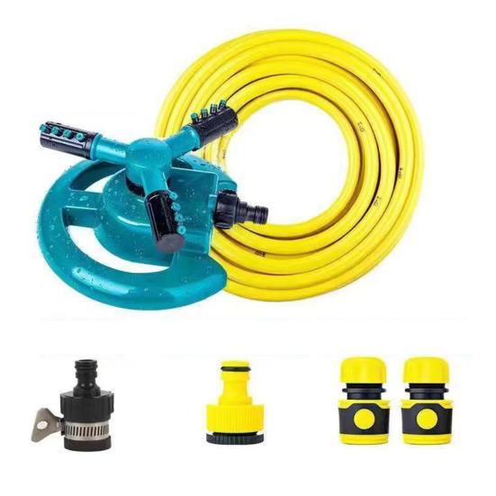 Lawn Sprinkler with 360-Degree Rotation High Pressure Large Coverage Area Automatic Irrigation System Garden Water Sprinkler