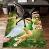 1pc T-Tinkerbell Design Printed Area Rug Carpet for Bedroom Living Room Home Decor Rugs Mat Non Slip Mat Rug for Bedside
