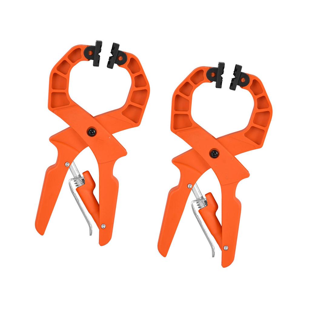 2pcs Woodworking Spring Clamps Strong Clamping A Shape Quick Release Adjustable Ratcheting Spring Clamp for Carpentry