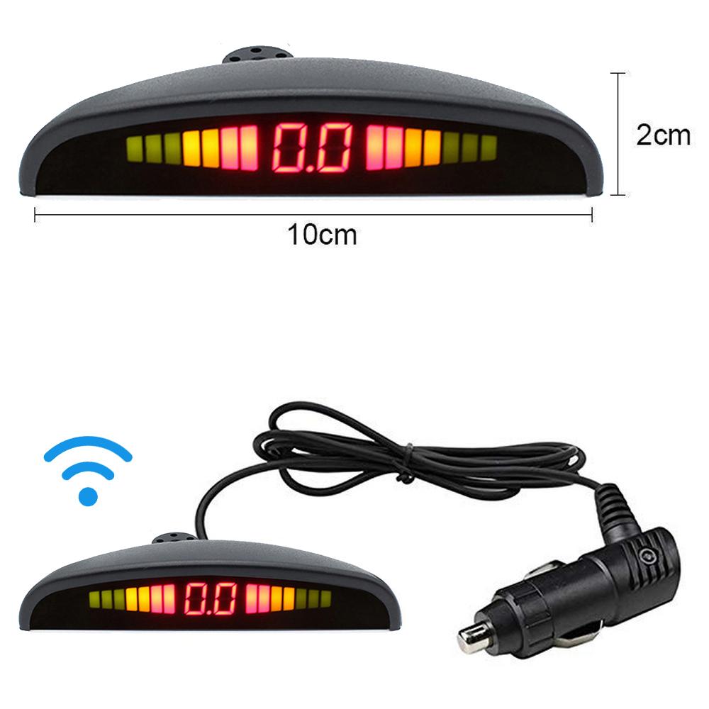 Wireless Car Parking Sensor Car Parktronic LED With 4 Sensors Reverse Backup Car Parking Radar Monitor Detector System 22MM