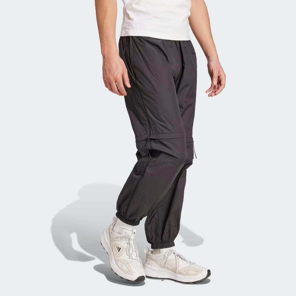 Adidas City Escape Premium Zip-Off Sportswear Loose Cargo Pants Men Bottoms Black JF3263