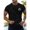 Men'S Football T-Shirt | Print Soccer Tee with Minimalist Logo, Casual Crew Neck, Slight Stretch Fabric, Perfect for Outdoor Activities and Training