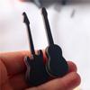 1PC Mini Classical Pop Guitar Doll House Mini Furniture Model Shooting Musical Instrument Decoration Model