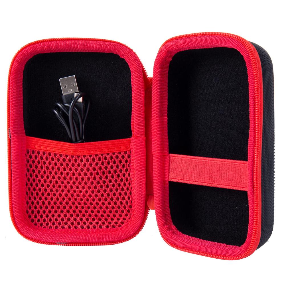 Aenllosi Storage Case Compatible with Olympus Digital Camera Tough TG-7 / TG-6 / TG-5 / TG-4 / TG-3 / TG-2 (Red Zipper) (Case Only)