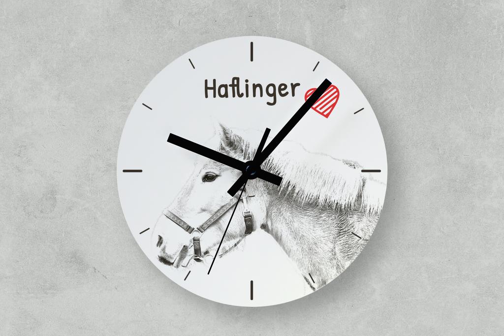 Haflinger – Wall clock with a horse, shelf clock with a print | Art-Dog