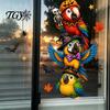 Flexible PVC Window Coverings Halloween Clings, Waterproof Static Decals,Removable Festive Wall Stickers, Creative Holiday Gift Stickers Animals/Ghost
