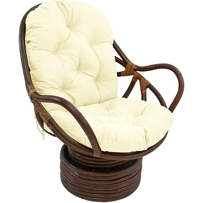 Swivel Rocker Cushion, Washable & Uv-Resistant Rocking Chair Pads, Cushion Mat for Recliner Rocking Rattan Chair Folding Garden Seat Cushion Sofa